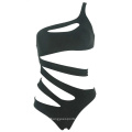 2020 One Piece Swimsuits Bandage Swimwear Women One Shoulder Hollow Cut Out Bikini Beachwear Hot Bathing Suits